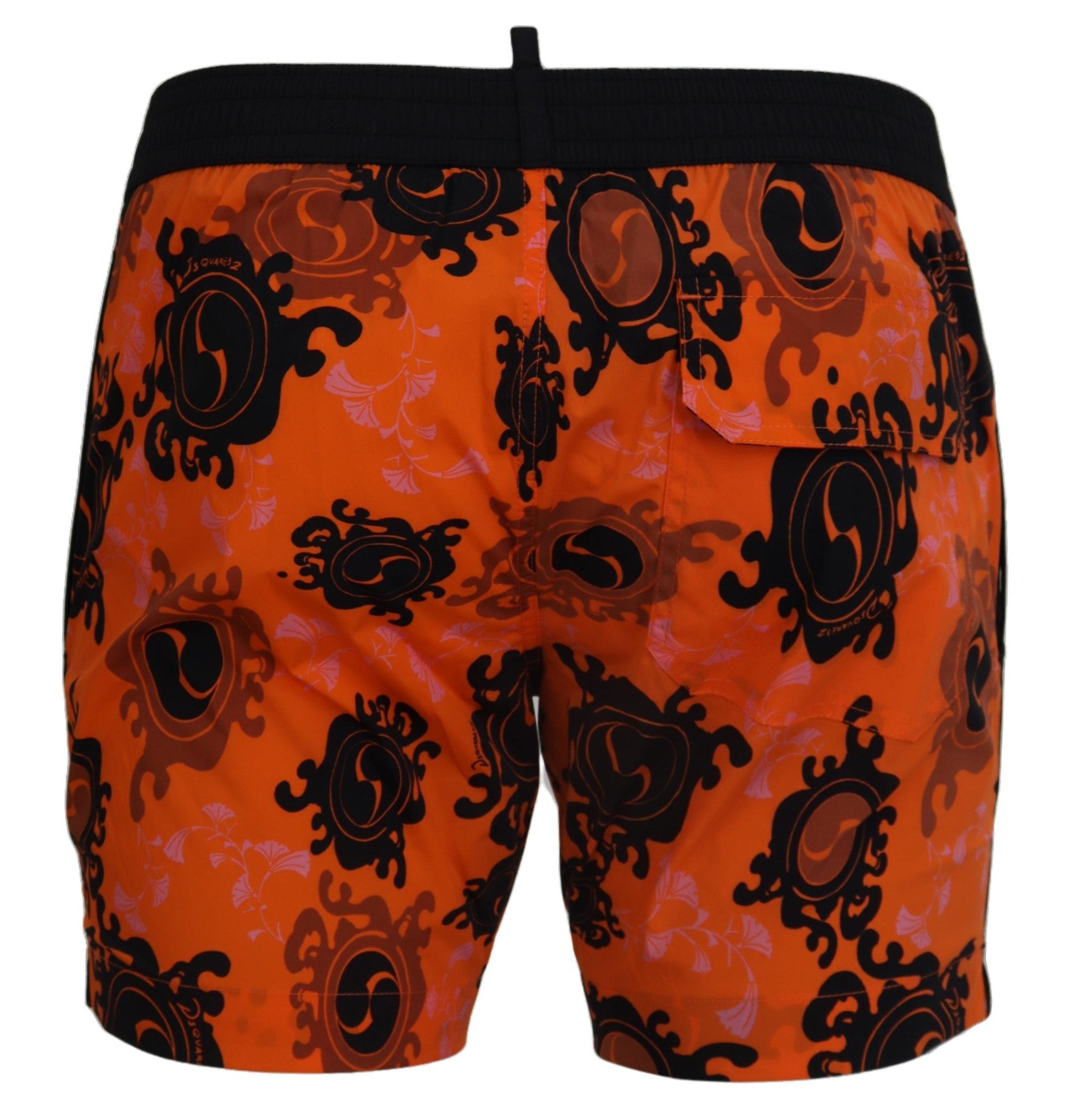 Dsquared² Boxer short de bain orange chic pour homme