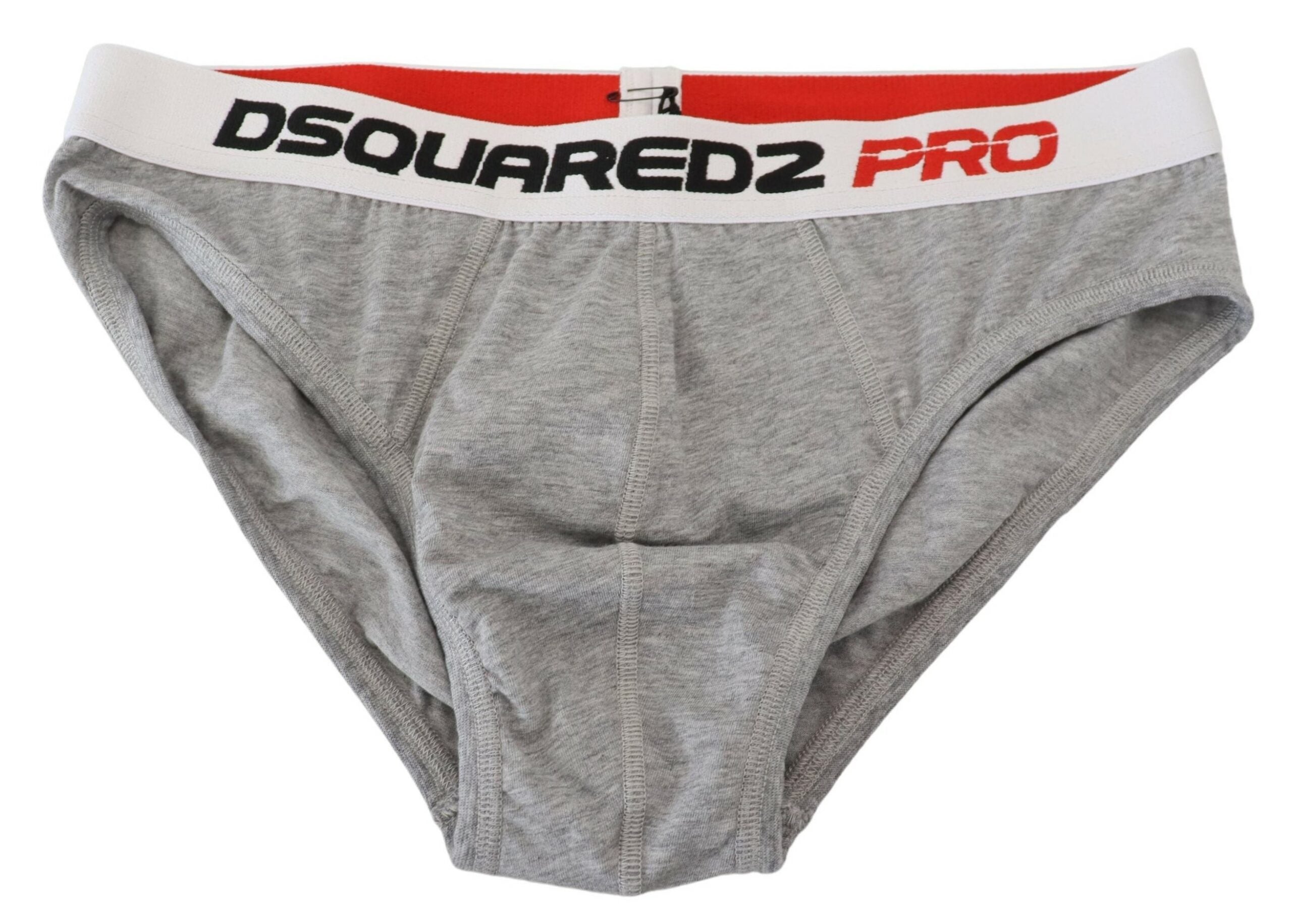 Dsquared² Slip élégant en coton stretch gris