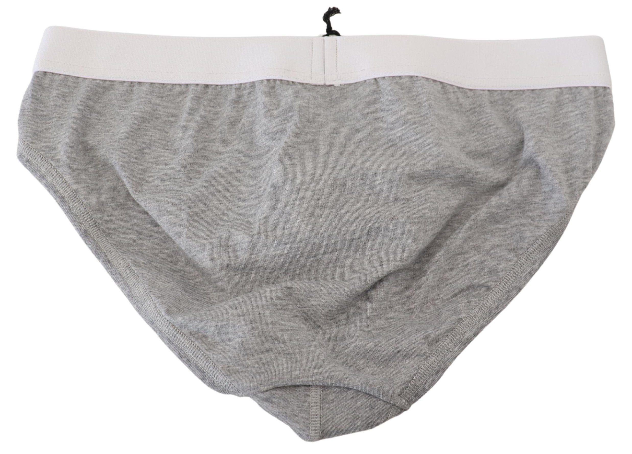 Dsquared² Slip élégant en coton stretch gris