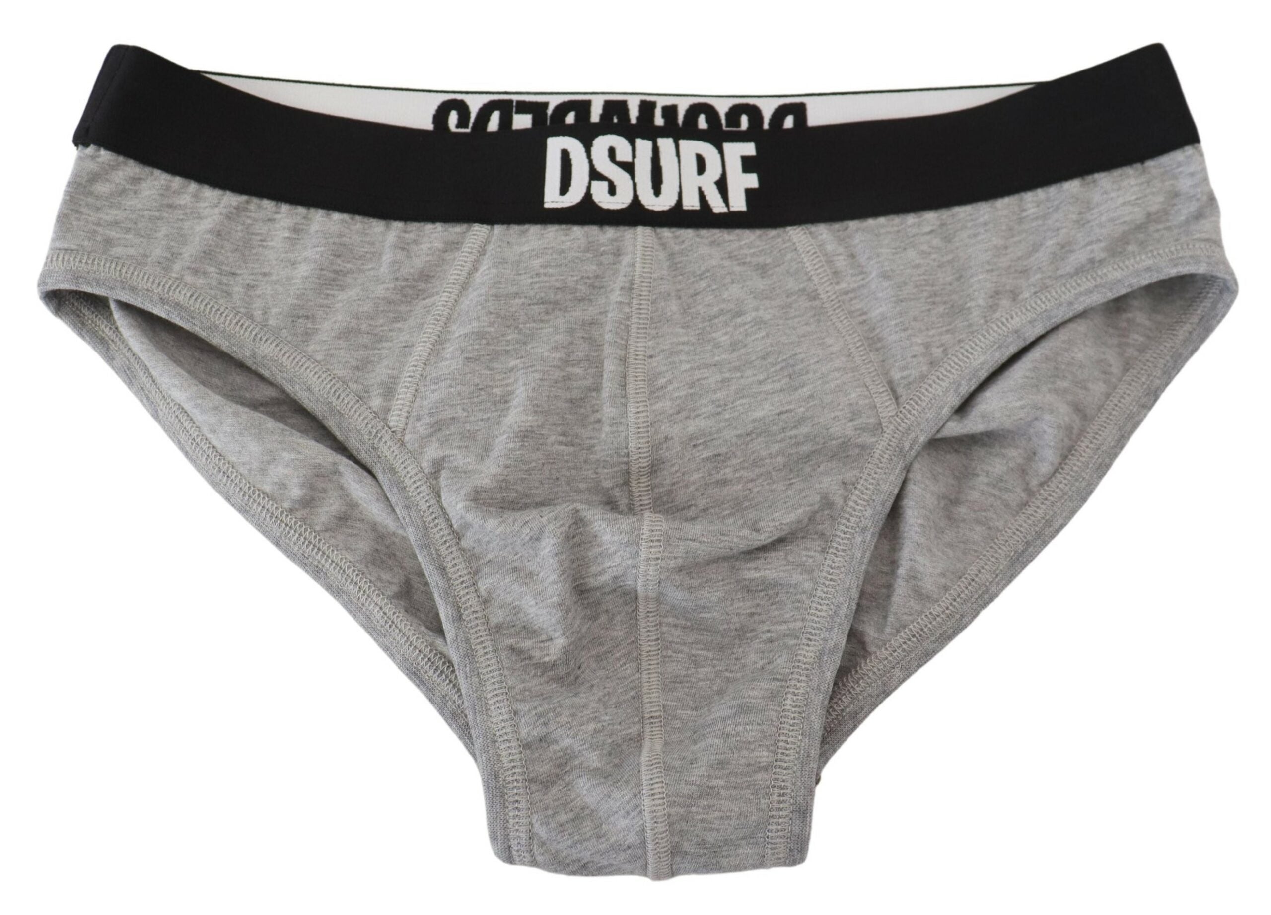 Dsquared² Slip élégant en coton stretch gris