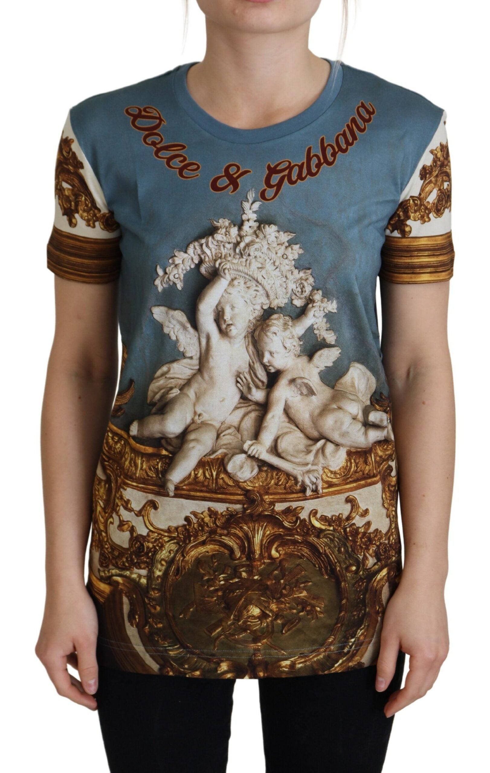 Dolce &amp; Gabbana T-shirt décontracté en coton à imprimé ange chic