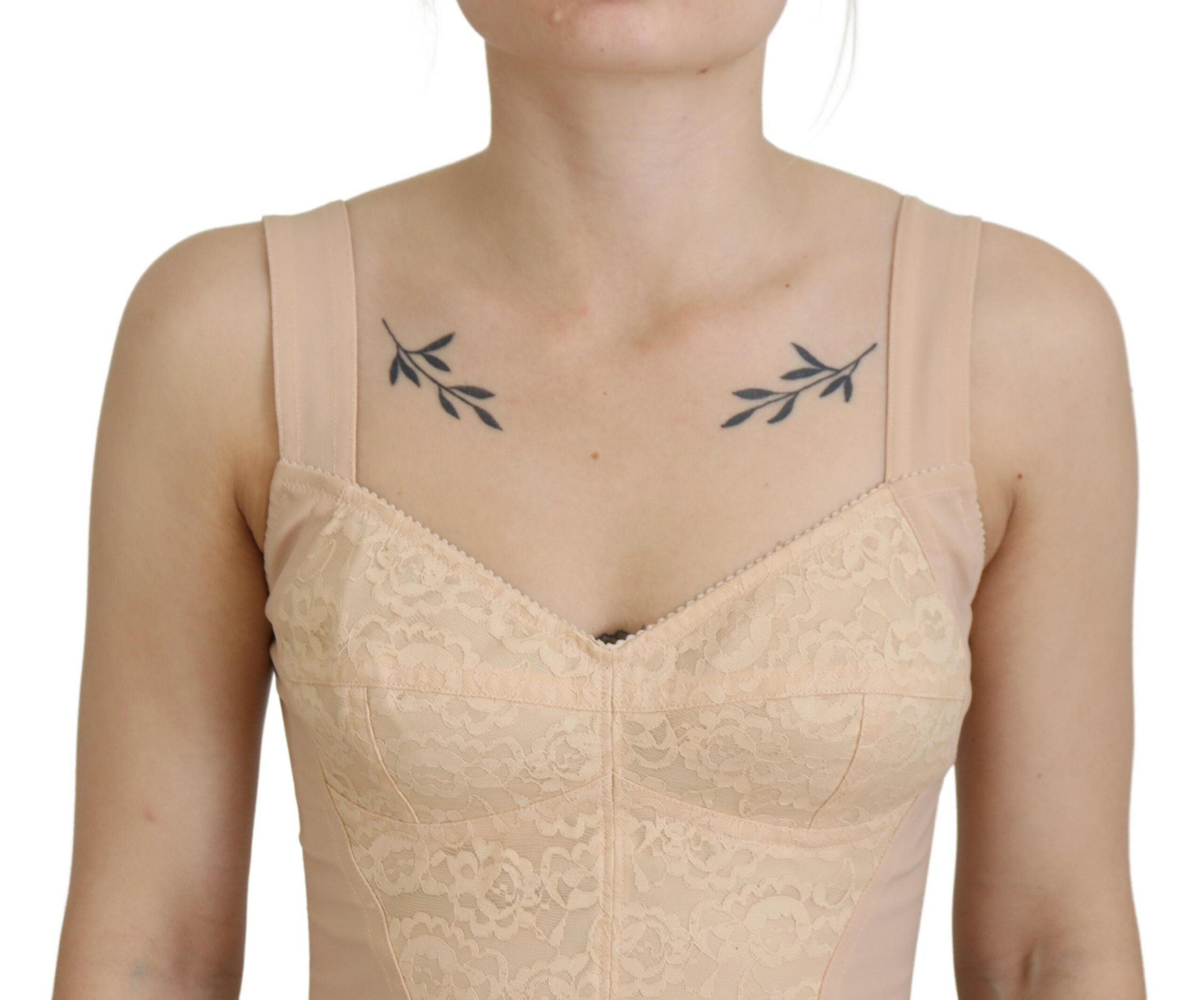 Dolce &amp; Gabbana Haut corset bustier beige élégant