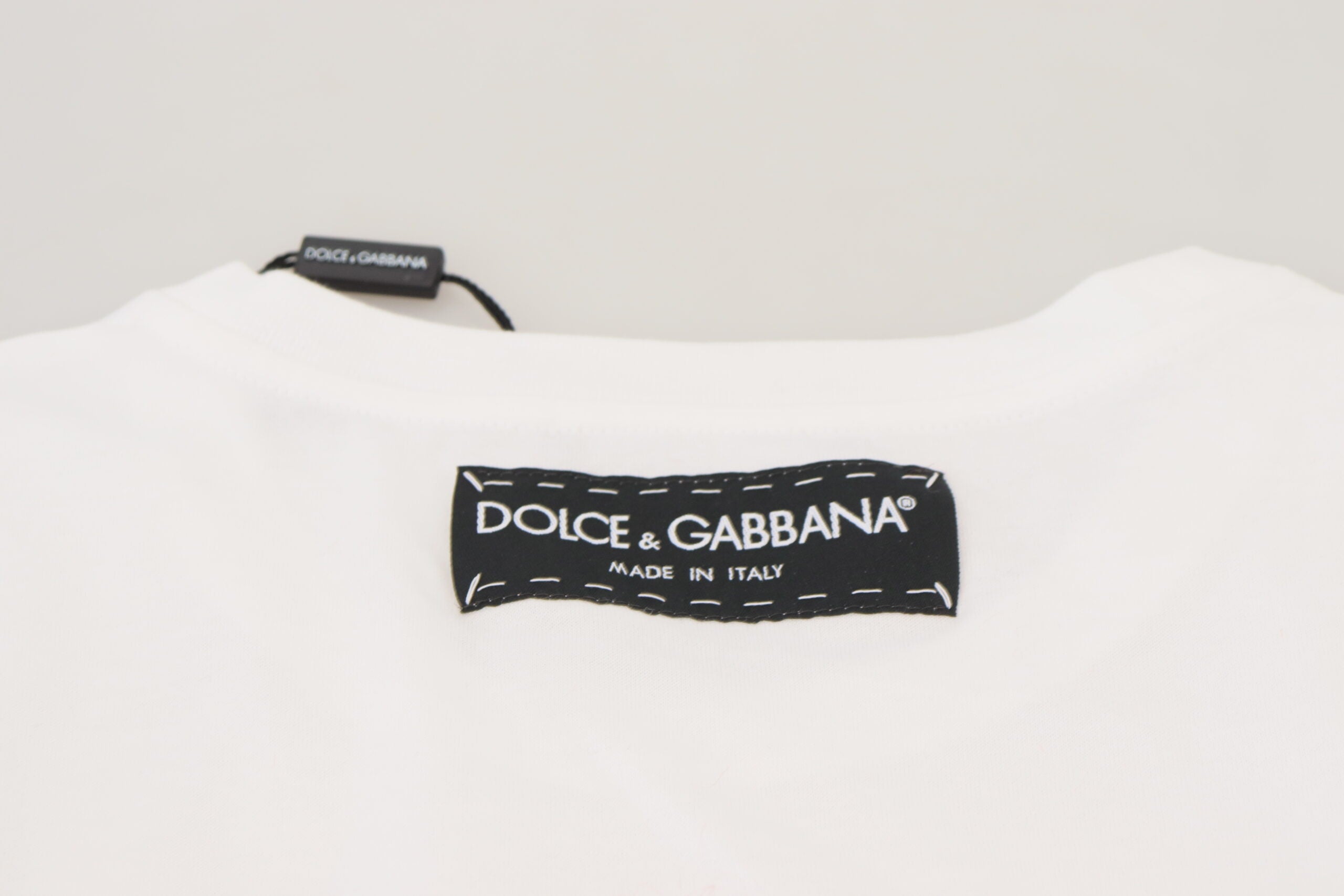 Dolce &amp; Gabbana T-shirt en coton de créateur à imprimés emblématiques