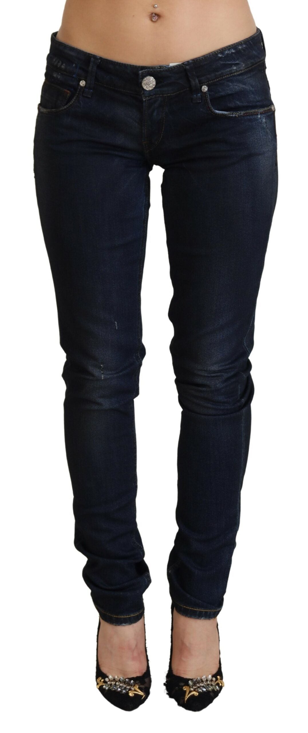 Jean en denim de coton coupe slim Acht Chic