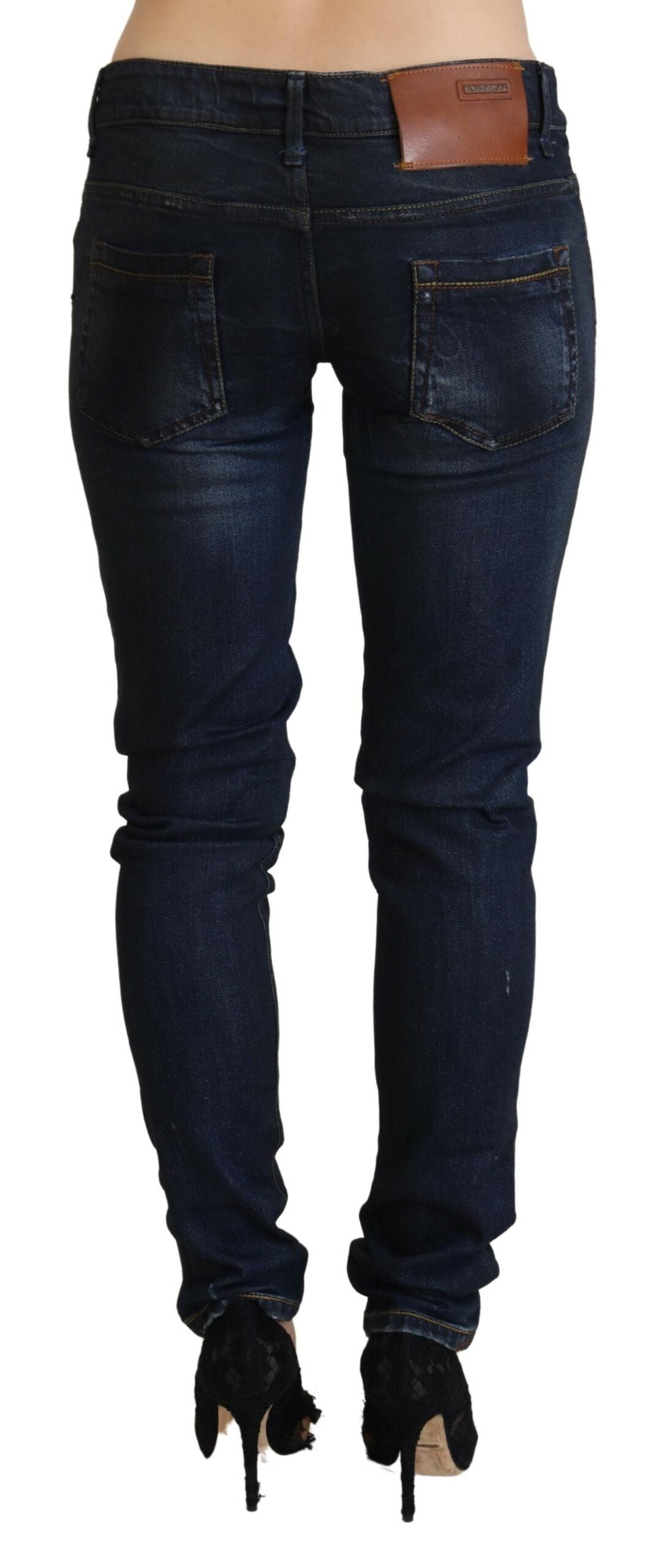 Jean en denim de coton coupe slim Acht Chic