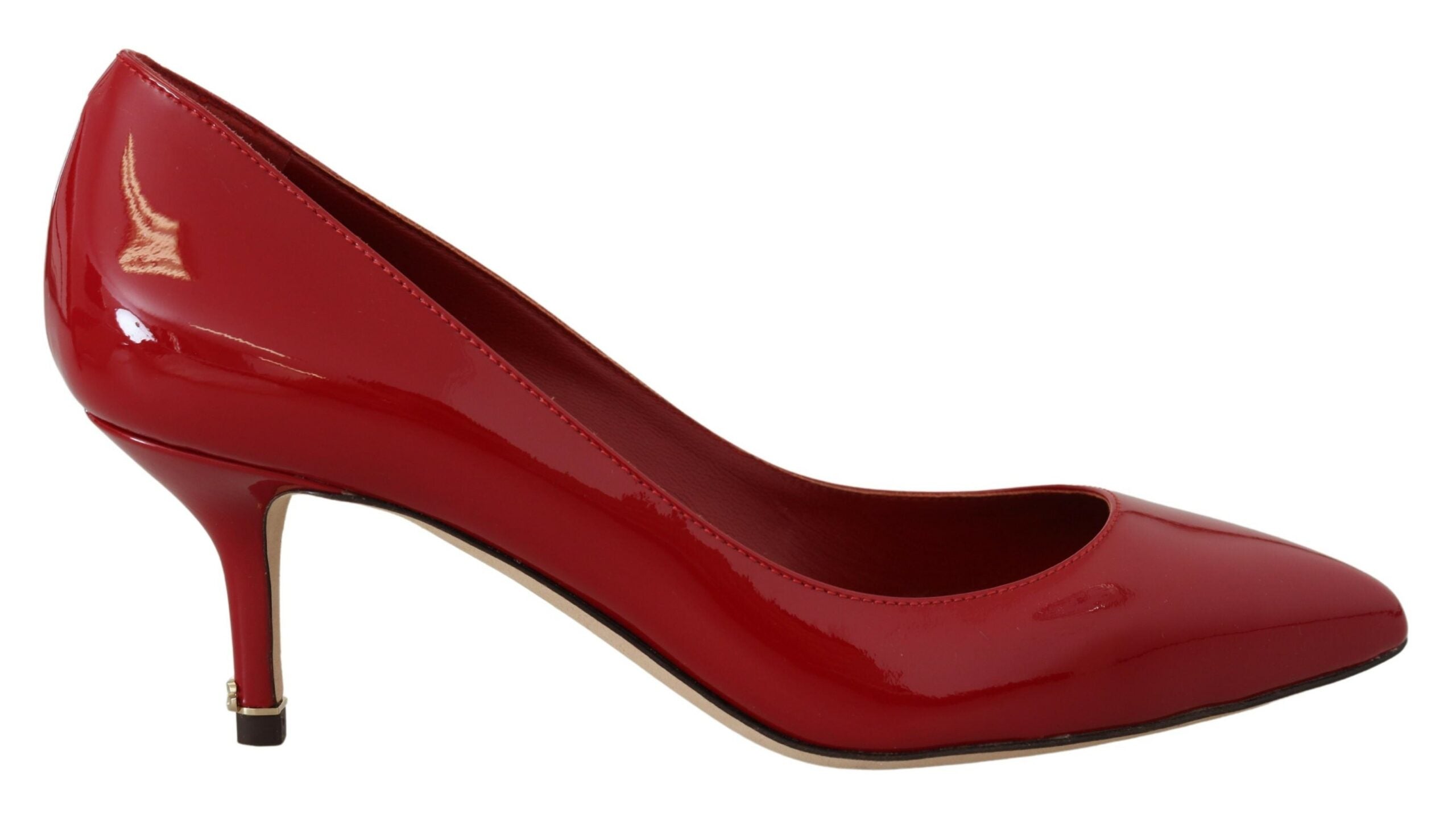 Dolce &amp; Gabbana Escarpins en cuir verni rouge exquis