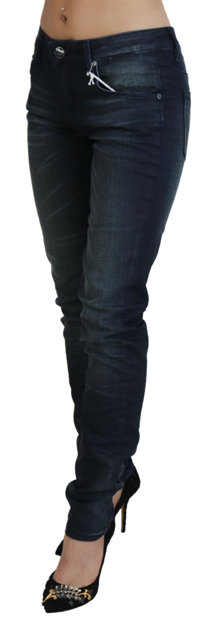 Jean slim taille basse Acht Chic