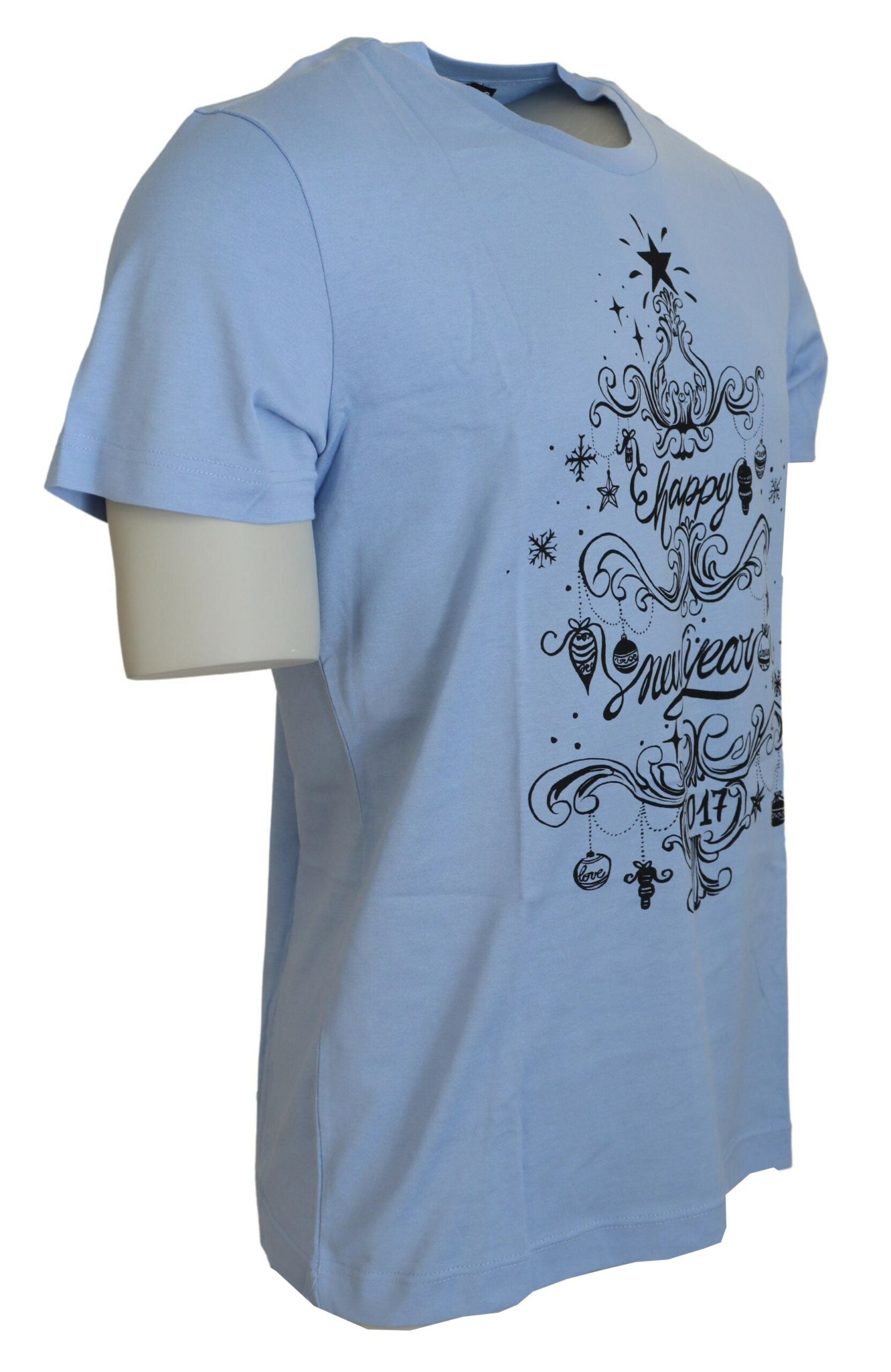 Dolce &amp; Gabbana T-shirt élégant en coton bleu clair