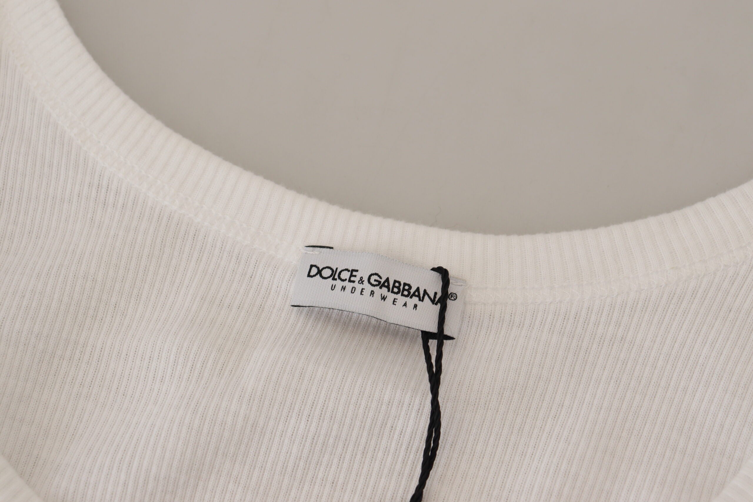 Dolce &amp; Gabbana T-shirt débardeur sans manches blanc élégant