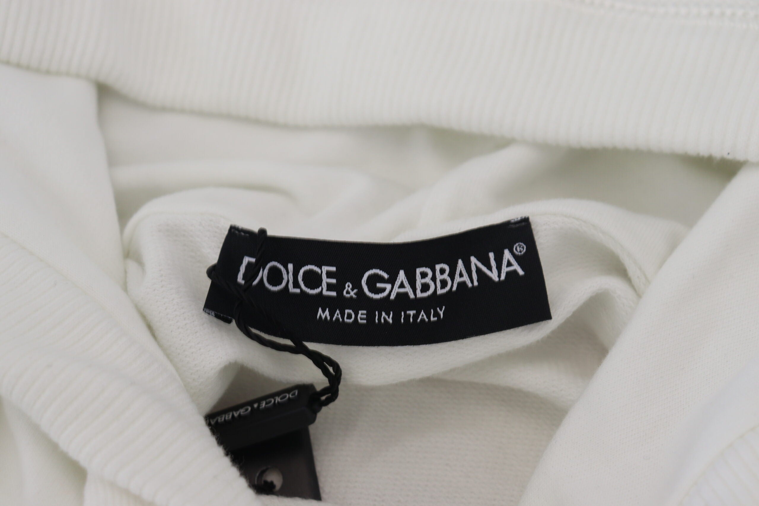 Dolce &amp; Gabbana Sweat à capuche élégant avec logo blanc