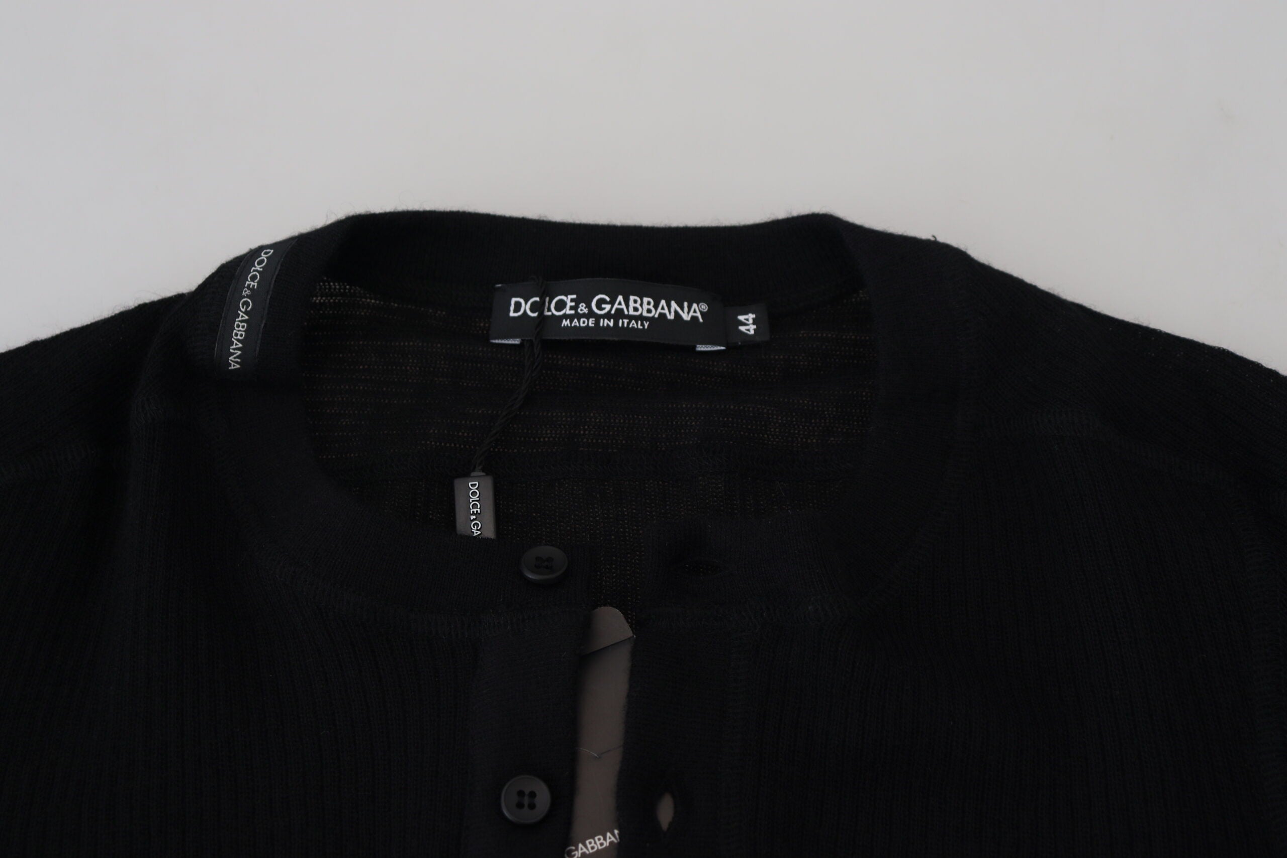 Dolce &amp; Gabbana Pull élégant en cachemire noir