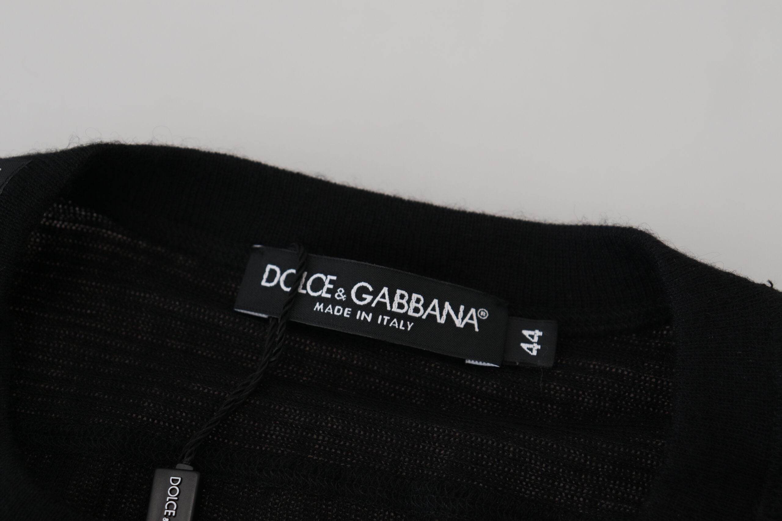 Dolce &amp; Gabbana Pull élégant en cachemire noir