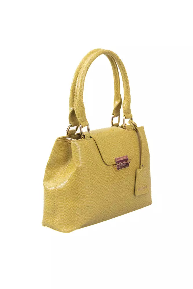 Baldinini Trend élégant sac à bandoulière jaune à double compartiment