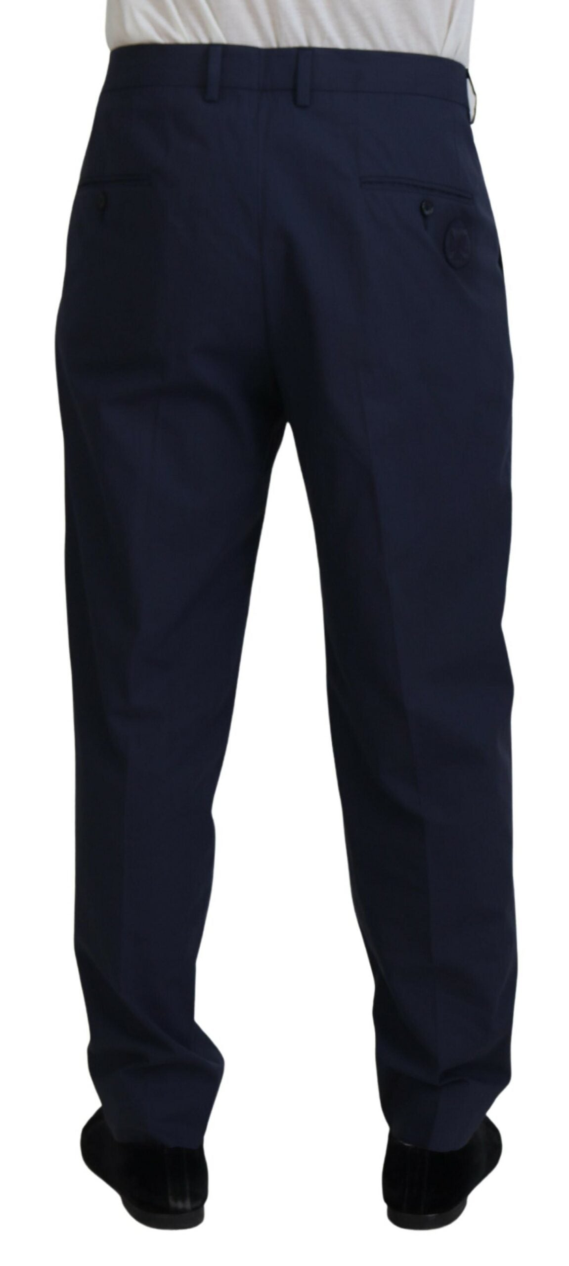 Dolce &amp; Gabbana Pantalon chino élégant bleu foncé