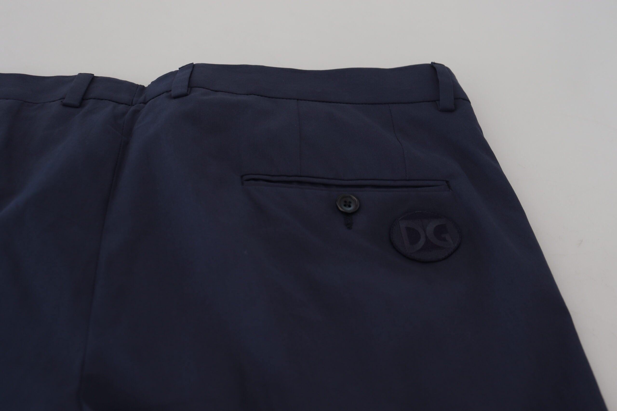 Dolce &amp; Gabbana Pantalon chino élégant bleu foncé