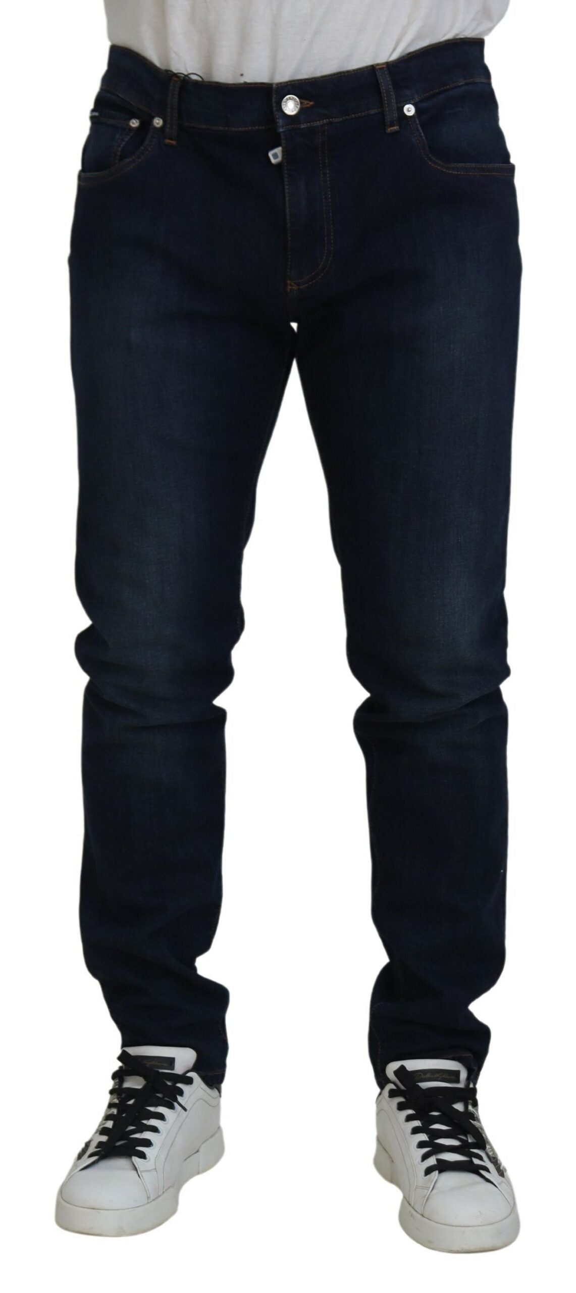 Dolce &amp; Gabbana Jean skinny élégant en bleu foncé