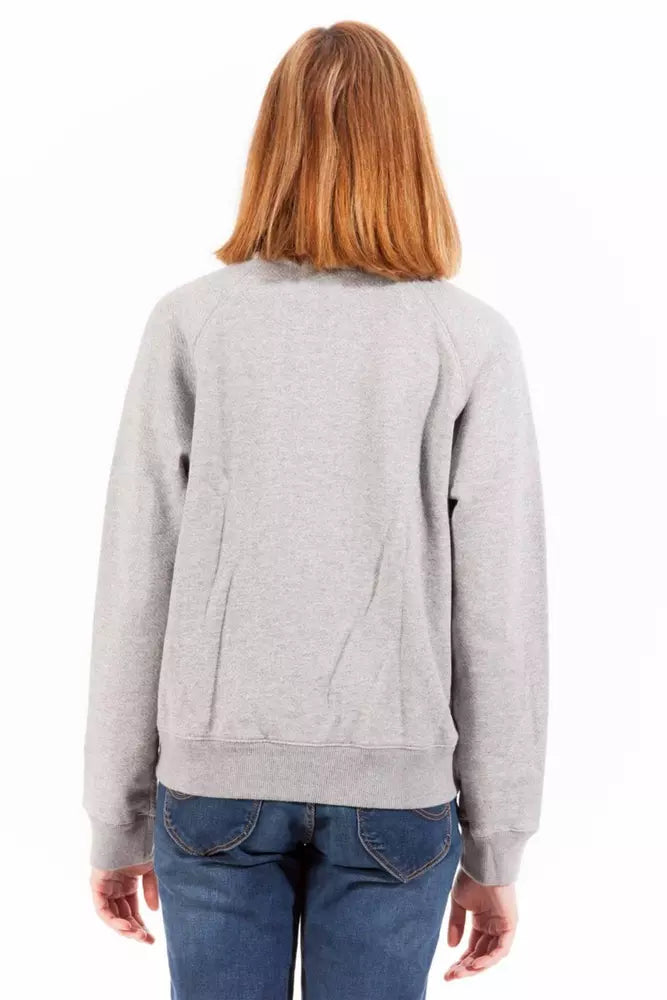 Gant Chic Sweat-shirt zippé à manches longues gris