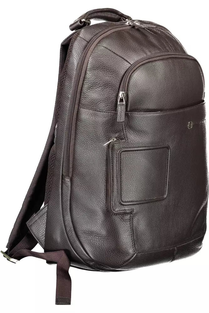 Sac à dos Piquadro élégant marron tech-savvy