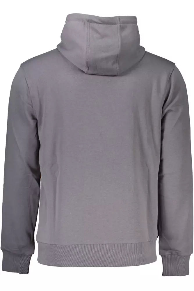 Cavalli Class - Sweat-shirt à capuche gris élégant, coupe classique