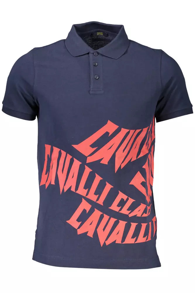 Cavalli Class Elegant Short-Sleeved Cotton Polo