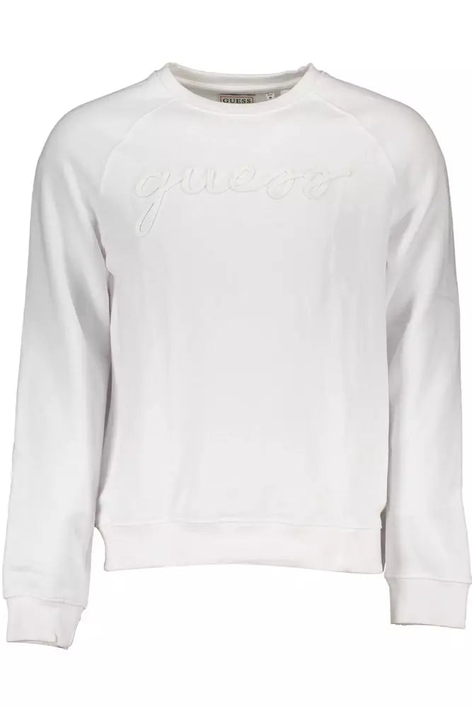 Guess Jeans - Sweat-shirt en coton biologique blanc éclatant