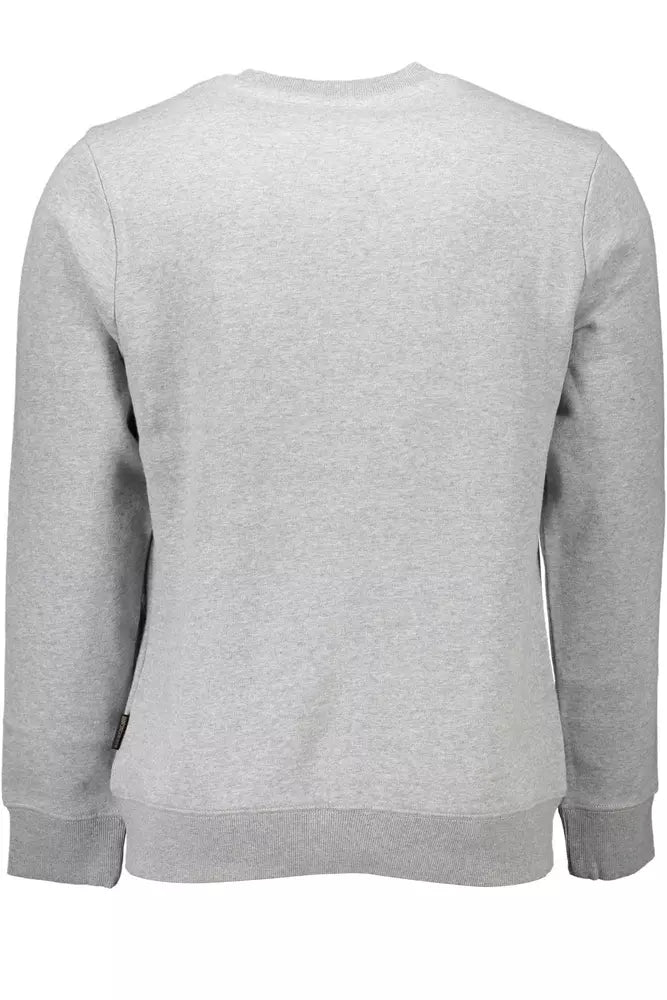 Napapijri Sweat-shirt chic en coton biologique brodé gris