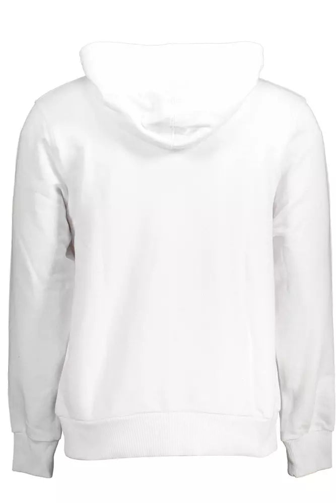 Cavalli Class Classy Sweat-shirt à capuche en coton blanc