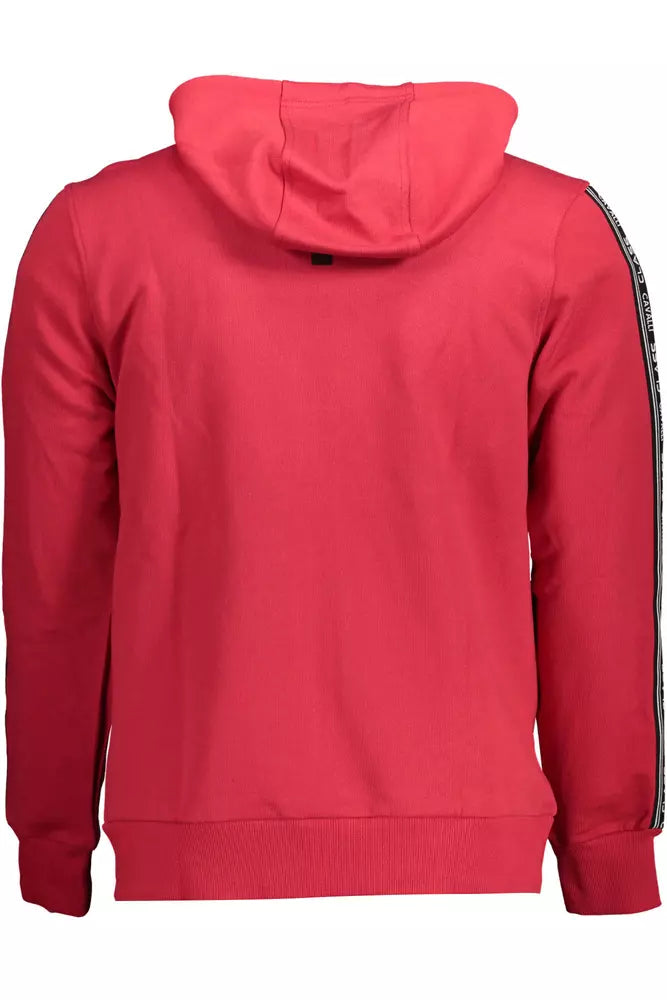 Cavalli Class Chic Sweat à capuche rose avec détails contrastés