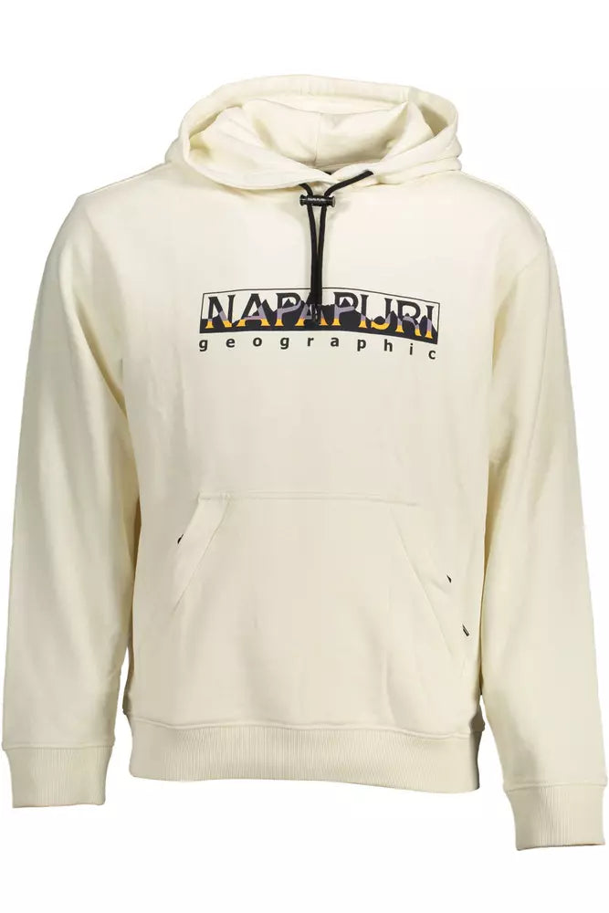 Napapijri Sweat à capuche élégant en coton blanc