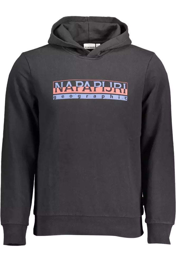 Napapijri Sweat-shirt à capuche en coton noir élégant