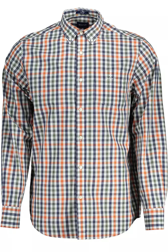 Gant Chemise boutonnée verte élégante pour hommes