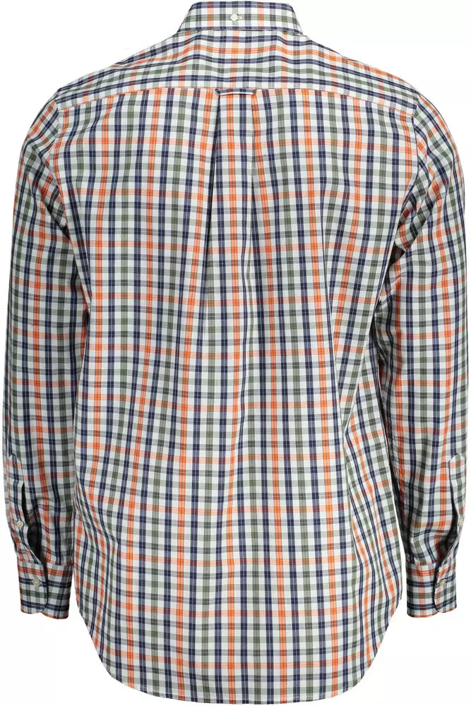 Gant Chemise boutonnée verte élégante pour hommes