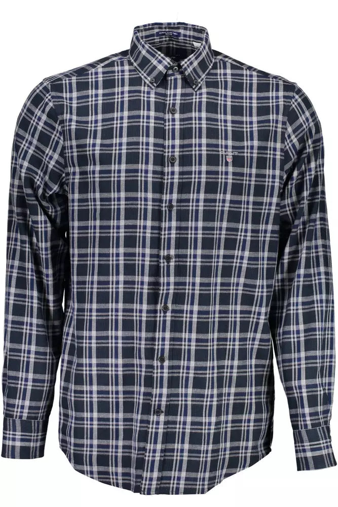 Gant Chic Chemise bleue à manches longues coupe régulière