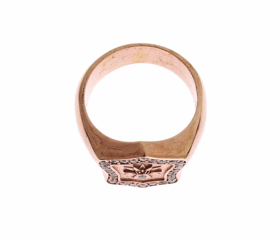 Bague en argent sterling plaqué or rose Nialaya Chic