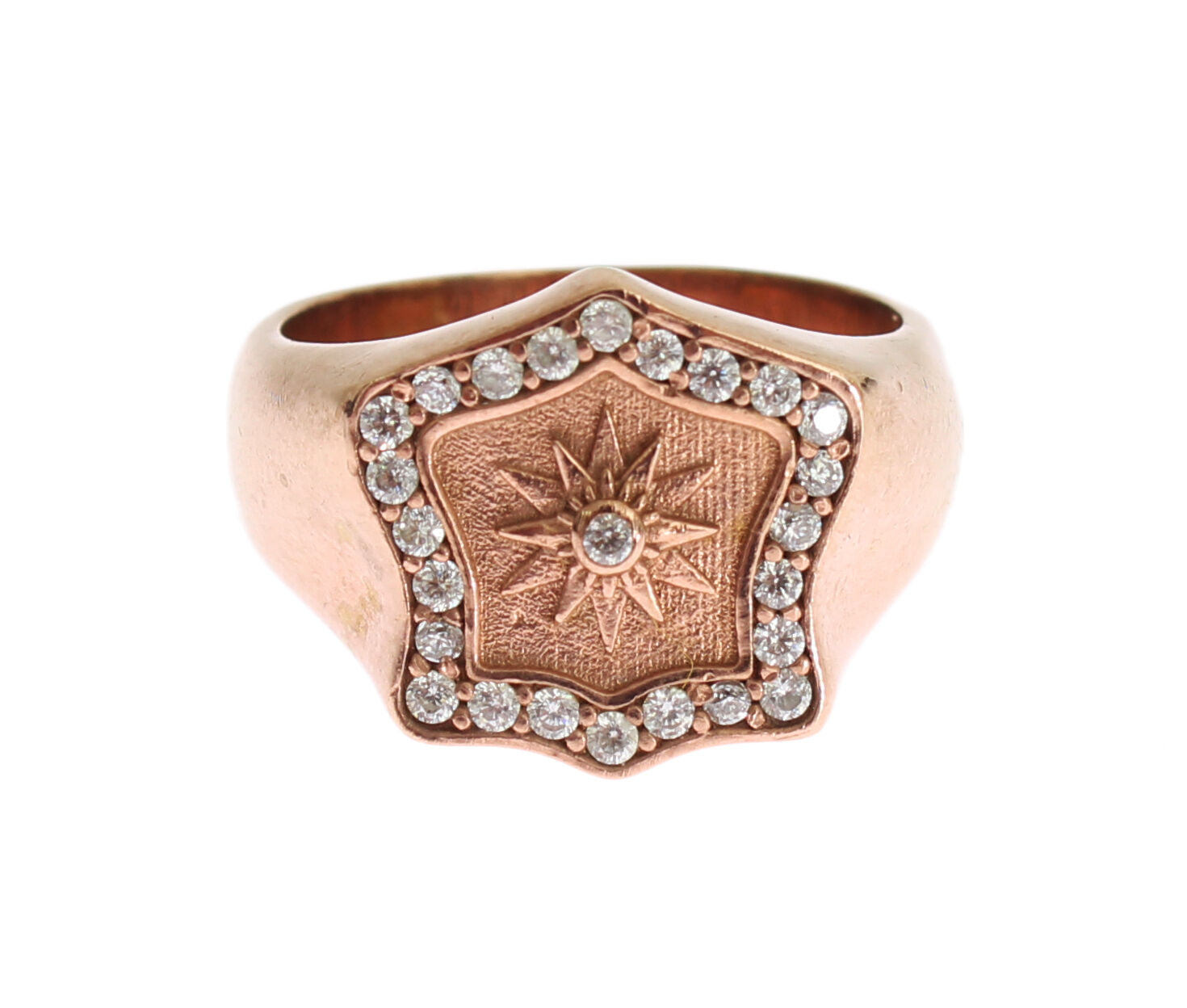 Bague en argent sterling plaqué or rose Nialaya Chic