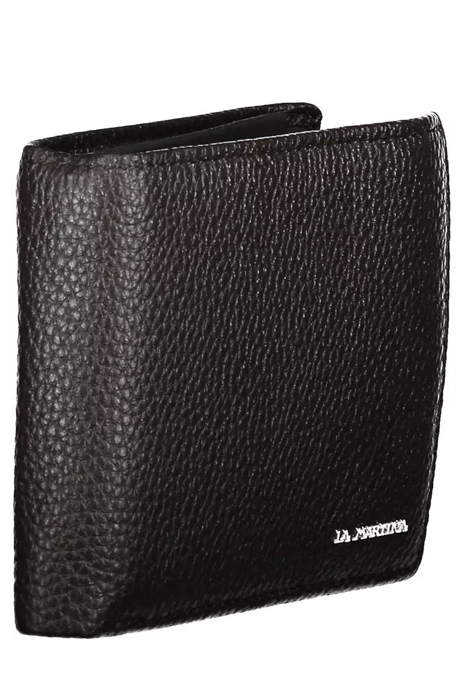 La Martina Elegant Leather Bifold Wallet with Coin Purse