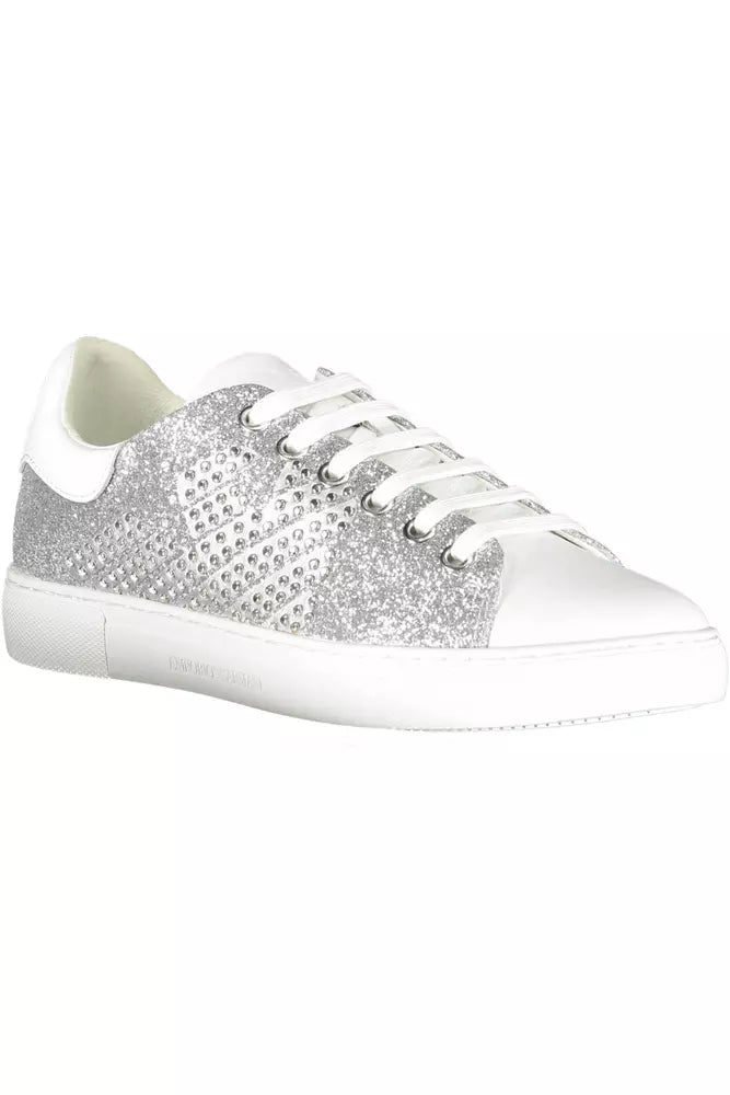 Baskets de sport Emporio Armani Silver Lure avec détails contrastés