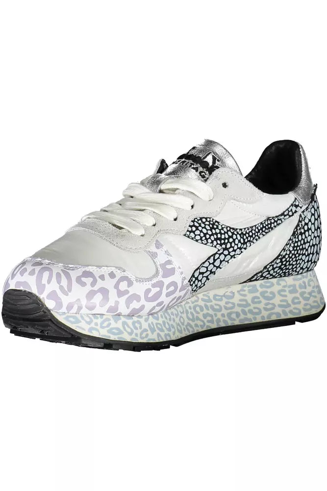 Diadora White Fabric Women Sneaker