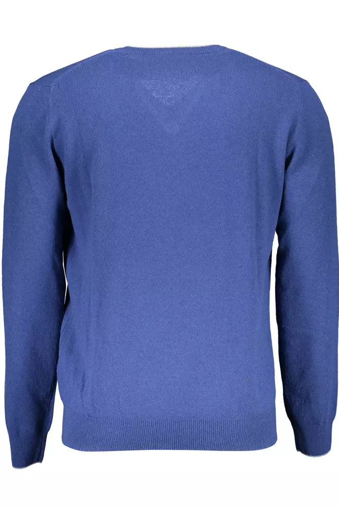 Harmont & Blaine Blue Wool Men Sweater