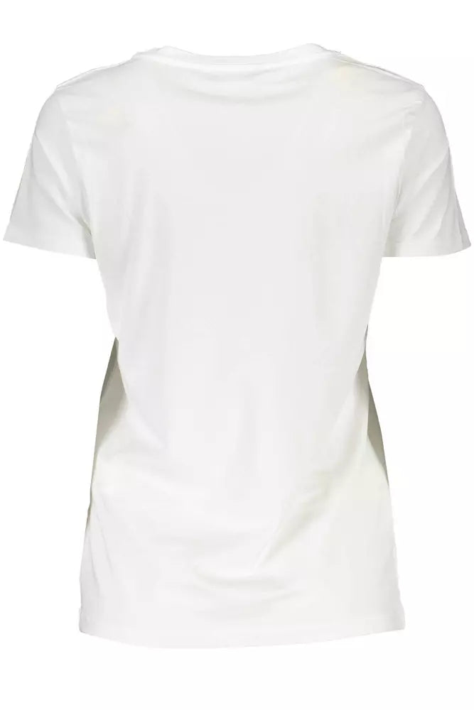 T-shirt blanc Scervino Street Chic avec broderie contrastée