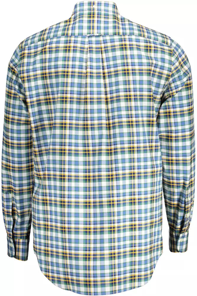 Gant Chemise boutonnée élégante en coton bleu