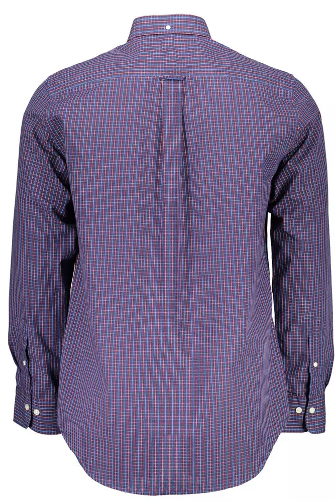 Gant Chemise à manches longues coupe régulière bleue élégante