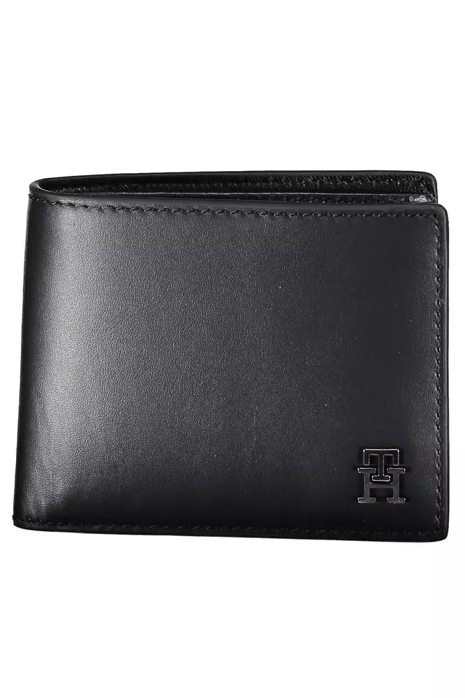 Tommy Hilfiger Black Leather Men Wallet