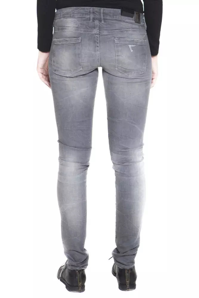 Guess Jeans Jean chic à jambe étroite gris délavé