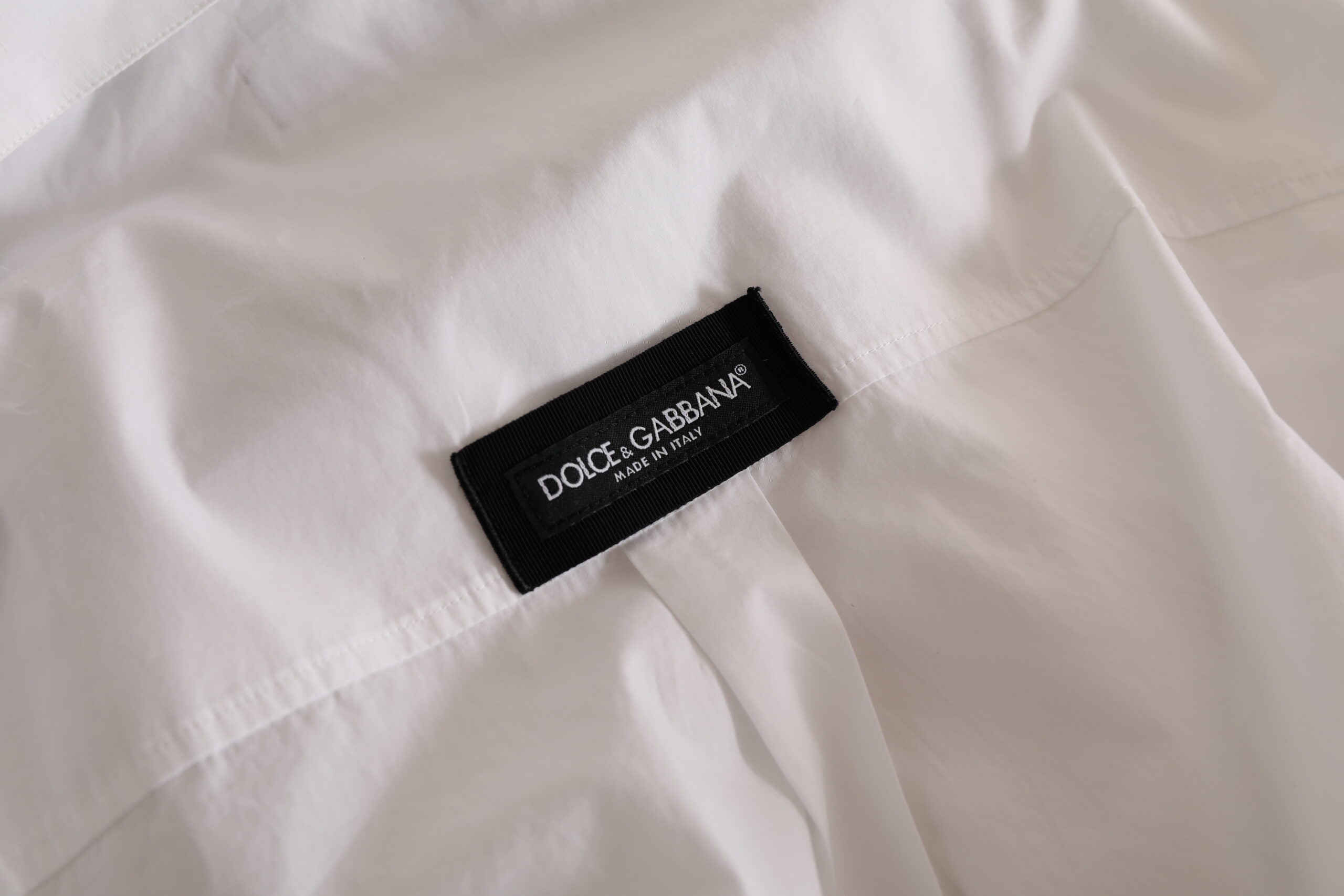 Dolce &amp; Gabbana Chemise formelle élégante en coton blanc