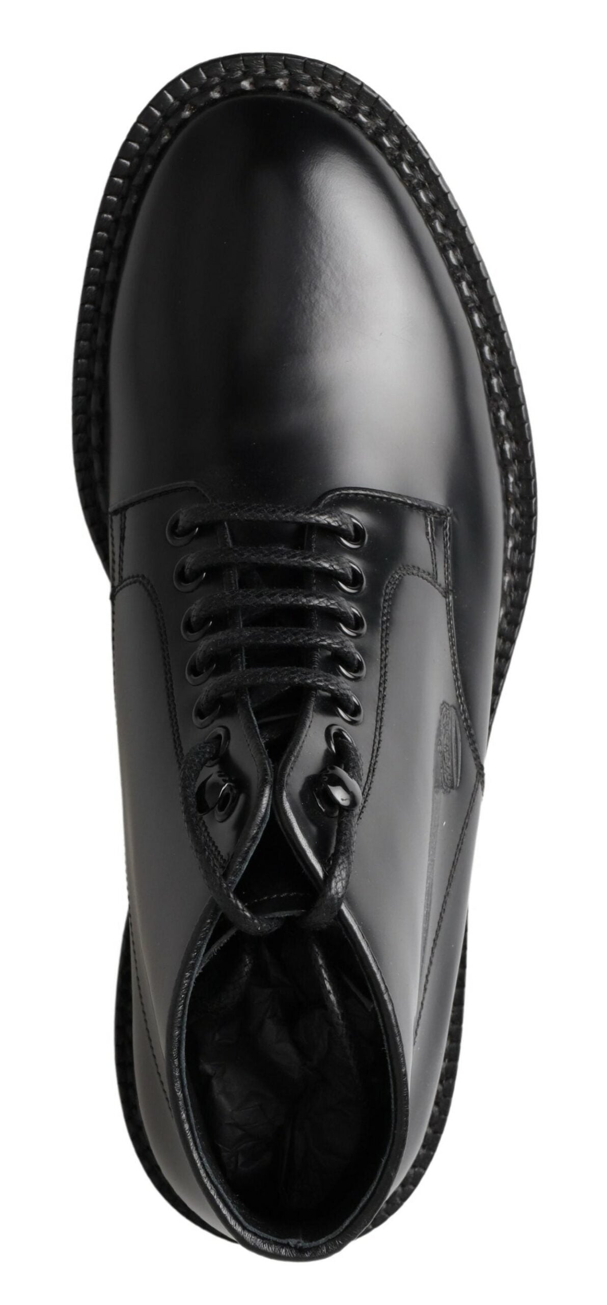 Dolce &amp; Gabbana Bottes élégantes en cuir noir pour hommes