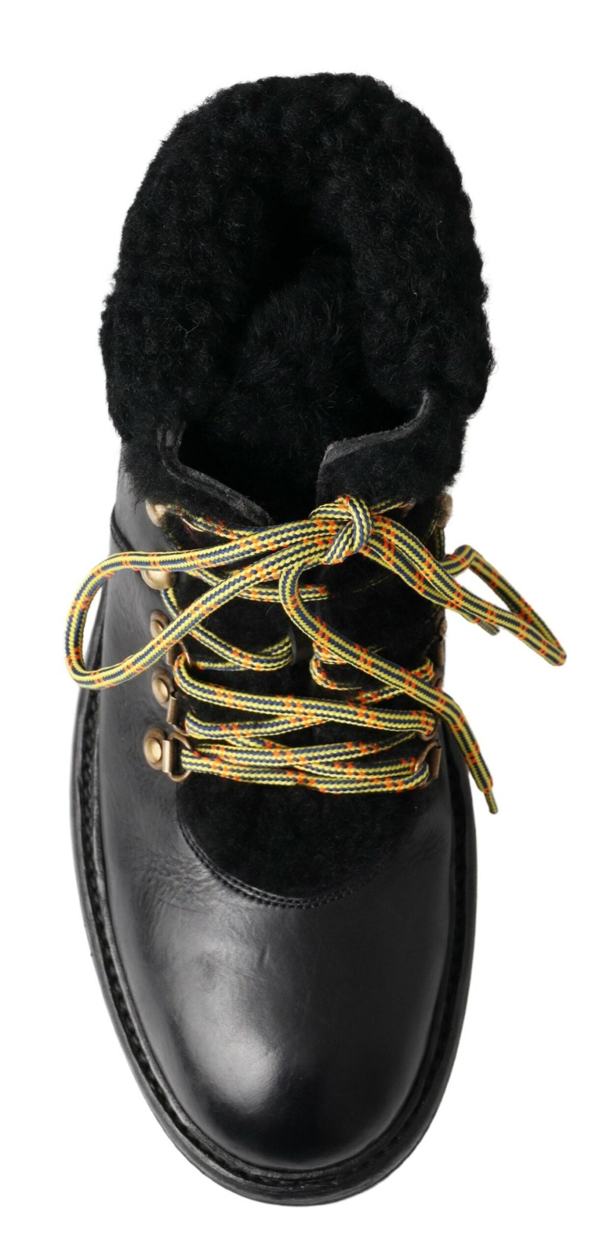 Dolce &amp; Gabbana Bottes en cuir élégantes pour hommes de style peau de mouton