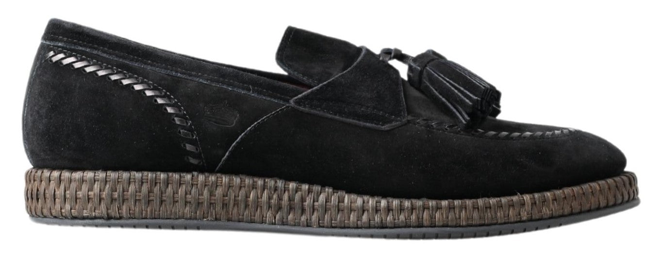 Dolce &amp; Gabbana élégantes baskets espadrilles en daim noir