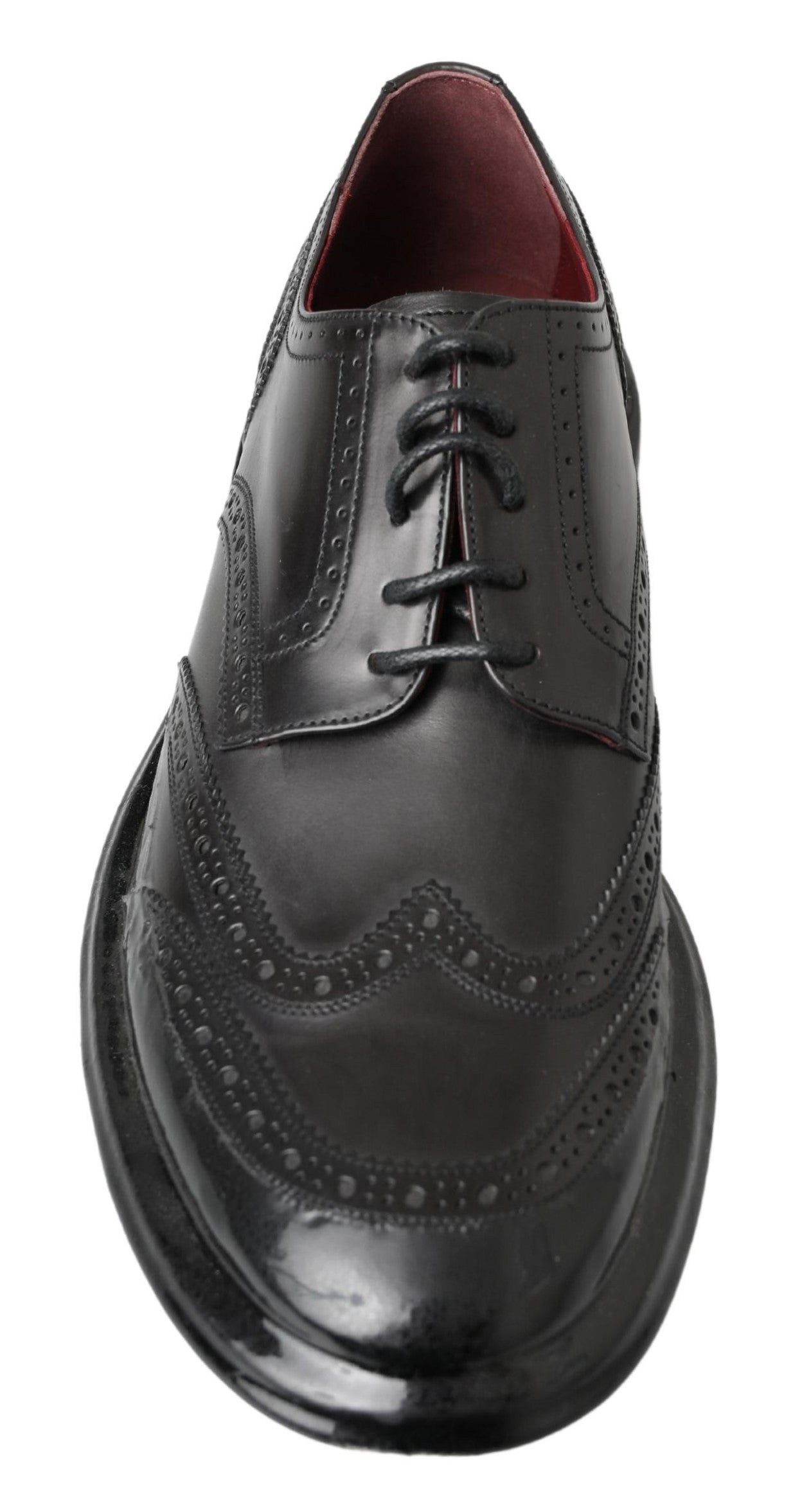 Dolce &amp; Gabbana élégantes chaussures derby en cuir noir