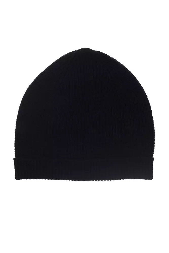 Alpha Studio Blue Merino Wool Men Hat